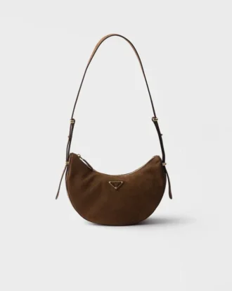Prada Arqua Small Nubuck Leather Bag