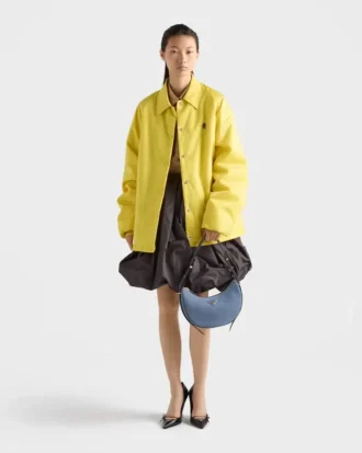 Prada Arqua Small Nubuck Leather Bag