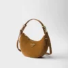 Prada Arqua Suede Shoulder Bag