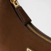Prada Arqua Suede Shoulder Bag