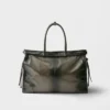 Prada Bonnie Antiqued Leather Tote Bag