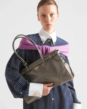 Prada Bonnie Large Leather Handbag