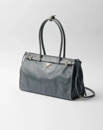 Prada Bonnie Large Leather Handbag