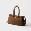 Prada Bonnie Large Nubuck Leather Handbag