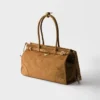 Prada Bonnie Large Suede Handbag