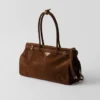 Prada Bonnie Large Suede Handbag