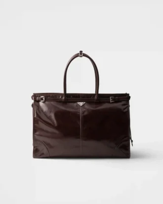 Prada Bonnie Leather Tote Bag
