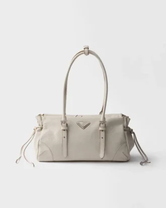 Prada Bonnie Medium Antiqued Leather Tote Bag