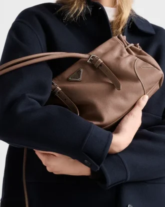 Prada Bonnie Medium Antiqued Leather Tote Bag