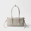 Prada Bonnie Medium Antiqued Leather Tote Bag