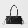 Prada Bonnie Medium Antiqued Leather Tote Bag