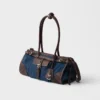Prada Bonnie Medium Denim and Leather Handbag