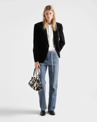 Prada Bonnie Medium Printed Leather Handbag