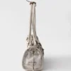 Prada Bonnie Medium Printed Linen and Leather Handbag