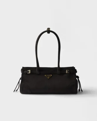 Prada Bonnie Medium Suede Handbag