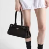 Prada Bonnie Medium Suede Handbag