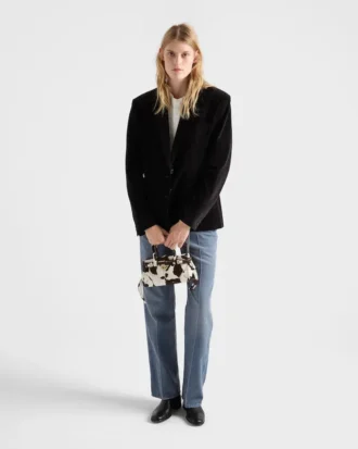 Prada Bonnie Mini Printed Leather Handbag