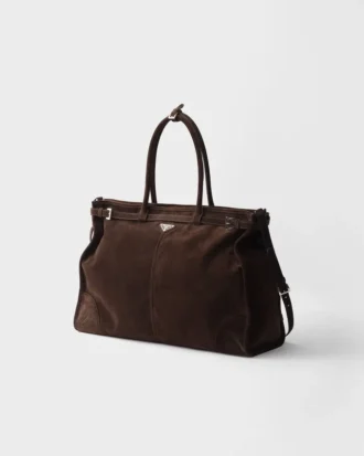 Prada Bonnie Suede Tote Bag