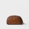 Prada Bowling Medium Top-Handle Leather Bag