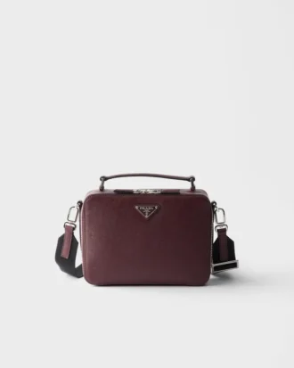 Prada Brique Medium Saffiano Leather Bag