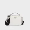 Prada Brique Medium Saffiano Leather Bag