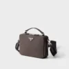 Prada Brique Medium Saffiano Leather Bag