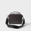 Prada Brique Medium Saffiano Leather Bag