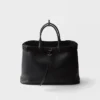 Prada Buckle Leather Bag with Belt
