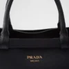 Prada Buckle Medium Leather Handbag with Double Belt