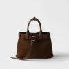 Prada Buckle Medium Suede Bag with Belt