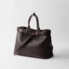 Prada Buckle Nappa Leather Bag
