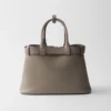 Prada Buckle Small Leather Handbag with Belt