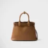 Prada Buckle Small Leather Handbag with Belt