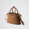 Prada Buckle Small Leather Handbag with Double Belt