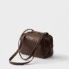 Prada Carry Antiqued Leather Top-Handle Mini-Bag