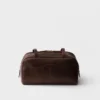 Prada Carry Large Antiqued Leather Top-Handle Bag