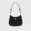 Prada Cleo Satin Bag with Crystals