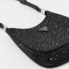 Prada Cleo Satin Bag with Crystals