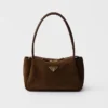 Prada Darling Medium Suede Shoulder Bag