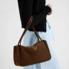 Prada Darling Medium Suede Shoulder Bag