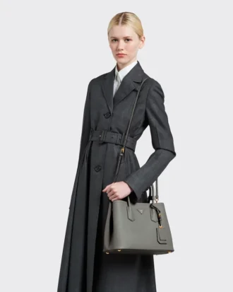 Prada Double Medium Saffiano Leather Bag