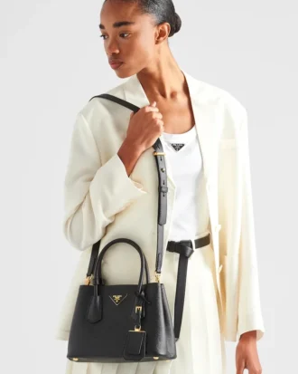 Prada Double Small Saffiano Leather Bag