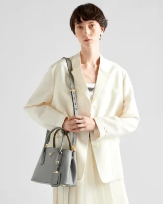 Prada Double Small Saffiano Leather Bag