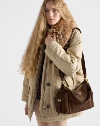 Prada Explore Large Suede Bag