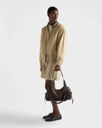 Prada Explore Leather Shoulder Bag