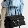 Prada Explore Medium Re-Nylon and Leather Tote Bag