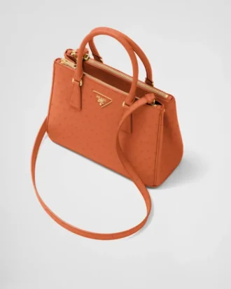 Prada Galleria Medium Ostrich Leather Bag