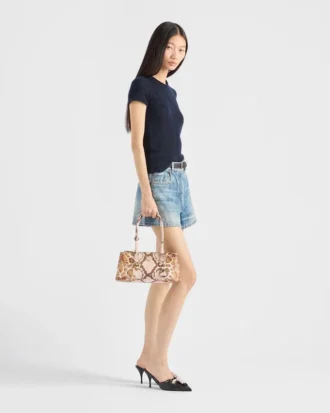 Prada Galleria Medium Printed Saffiano Leather Bag