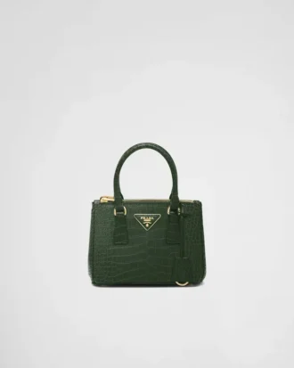 Prada Galleria Mini Crocodile Leather Bag