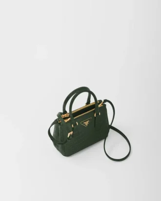 Prada Galleria Mini Crocodile Leather Bag
